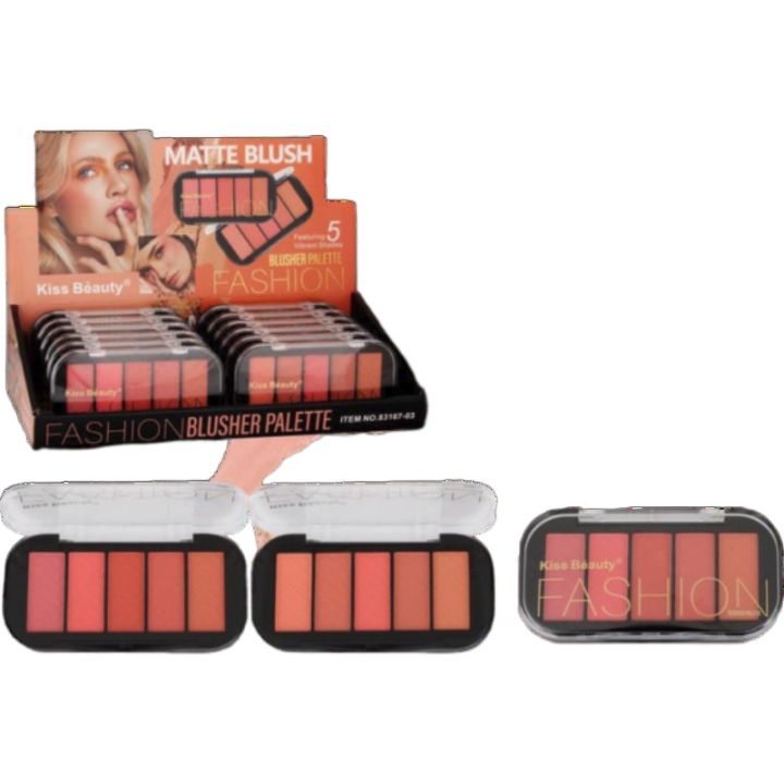 Kiss Beauty 5 Shade Matte Blush Palette Fashion