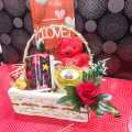 love basket gift for lovers  , gift for love , gift for husband , gift for wife , girlfriend , boyfriend gift for boys , gift for girls , chocolate basket for gift valentine day gift basket. 