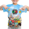 Toca Life world kids T shirt Harajuku o-neck boys T-shirts Kawaii girls tee shirt children clothes Toca Boca print T-shirt tops. 