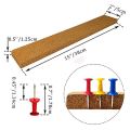 4 Pcs Cork Board Strips with 35 Pcs Push Pins 15x2 inch - 1/2 inch Thick Cork Bulletin Bar Strips for Office, School. 