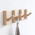 【FUN LIVE】 【YIDEA HONGKONG】Natural Wood Wall Hooks 1 Piece Wood Hooks Wooden Coat Hanger Coat Hooks Kit Coat Hooks For Towel Rails Multipurpose Decoration In The Bedroom, Living Room, Hallways. 