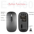 E-1400 Rechargeable 2.4 GHz Wireless Mouse With Silent Clicking. 