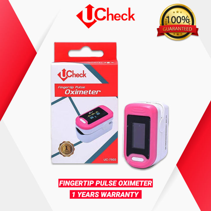 Ucheck Pulse Oximeter – Portable Finger Oxygen Saturation Monitor (2 in 1)