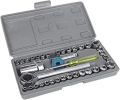40-Piece Motorcycle Repair Tool Kit with Wrench Combination Set for Comprehensive Vehicle Maintenance. 