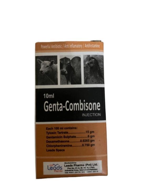 Genta-Combisone Injection 10ml For Poultry, Large Animals & Birds