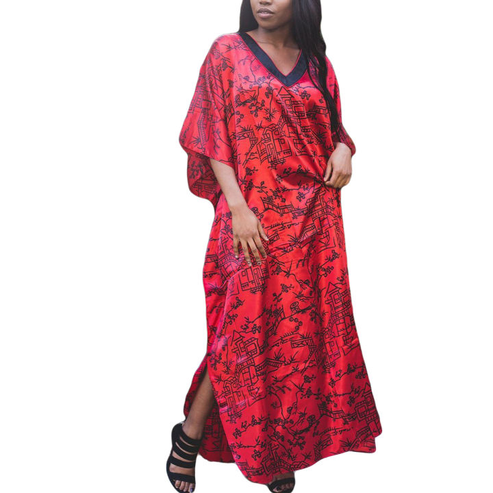 Long kaftan nightdress best sale