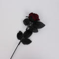 Artificial Gothic Black Rose Delicate Silk cloth Artificial Flowers Black color Decorative Valentine Roses for Home decoration. 