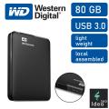 80 GB External Hard Disk Portable 80GB WD Element Hard Drive USB 3.0. 