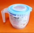 Measuring Jug 2200ml Plastic Beating Mixer Blender Batter Measuring Mug With Double-lid Plastic Measuring Jug Kitchen Baking Tools. 