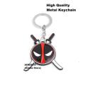 Deadpool Metal Keychain - Original Marvel Dead Pool Logo Key chains. 