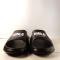 Smile Mens Slides / Slippers(Black). 