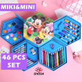 46 pcs Hexagon color pencil Stationary Crayon Pencil Color Drawing Tools Marker Painting Water Color Set Watercolor. 