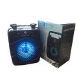 KTX 1271 Wireless Bluetooth Rechargeable Speaker FM Ready USB Memory Card Supported With RGB LED Light Black KTX-1271. 