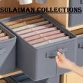 6 Grids Washable Wardrobe Clothes Organizer, Jeans Compartment Storage Box, Clothes Drawer Mesh Separation Box, Portable Foldable Closet. 