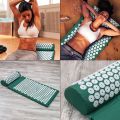Acupressure Mat and Pillow Set for Back and Neck Relief and Muscle Relaxation Relieves, Back, Neck,. 