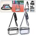 Transparent Crossbody Bag, Shoulder Bag Convenient, Portable Zipper Closure Clear Bag, Clear Tote Bag Purse for Gym, Women Girls Beach Daily Use. 