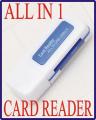 All Card Reader, Sd Card Reader, Memory Card Reader Multi Card Reader ALL IN 1 CARD READER All Cards Reader, Sd Card & Memory Cards Reader 4 in one Card Reader (SD Card, MS Card, T Flash Card, M2 Card) for Computer, Laptop, Mobile, DVR, LED TV, Camera, an. 