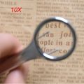【FUN LIVE】 Portable Size Multifunctional 10X Magnifier Stainless Steel Magnifying Glass With Tweezer Handheld Repairing Loupe Tool. 