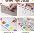 Pocket Watercolor Painting Book, DIY Magic Water Coloring Books with a Brush, Watercolor Pocket Palette, Reusable Paint with Water Books for Kid Age 3-10. 