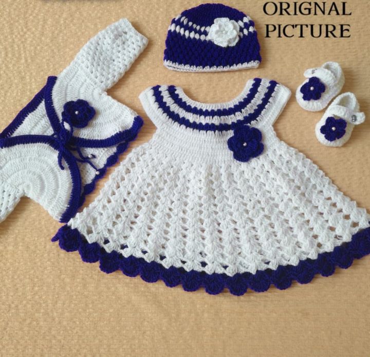 BABY%20GIRLS%20CLOTHES%20SET%20/%20CROCHET%20WOOLEN%20DRESS%20-%20Image%203