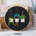 Embroidery Kit Hanging Plants Theme Embroidery Kit For Home Decoration.. 