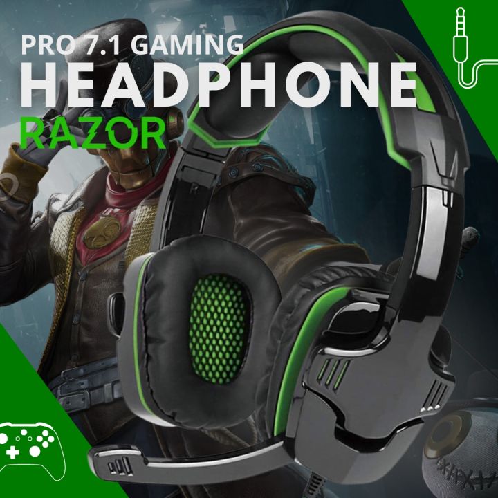 RGB 7.1 Gaming Headphones Wired Gaming Headset With RGB Lights Stereo Surround Voice Noice Cancellation Over Ear Headphones With Mic Soft Earmuffs Easily Compatibility With Nintendo Switch Xbox One PS4 PC & Laptop Headphone - One Click Pick