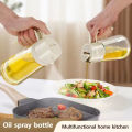 500ml Glass Oil Spray Bottle – Premium Kitchen Oil Mister for Cooking, Baking & Salad Dressing – Reusable & Eco-Friendly Oil Sprayer with Fine Mist Nozzle. 