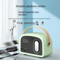 JAERBEE Retro Mini Bluetooth Speaker Classical Music Player Sound Stereo Subwoofer Portable Decoration Speakers Home A. 