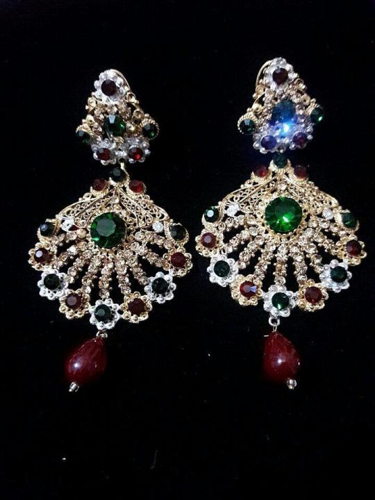 Beautiful  kundan earrings designs
