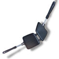 Grill Pan Mini Non Stick Pan,Double Non stick Frypan Panini Maker Pan, Bread Presser. 