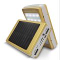 Solar Power Bank 20000mAh Dual USB Waterproof Charger with LED Light. 