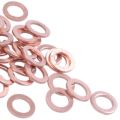 50 Pcs Copper Crush Washer Flat Seal Ring Fitting 6mm x 10mm x 1mm. 