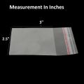 100 PCS Pack Clear Resealable Transparent Plastic Bags For Storage. 