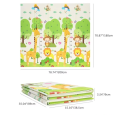 Double Sided Water-proof Foldable Baby Crawling Floor Play Mat. Multi-Purpose Floor Mat for Baby, Extra Thick Foam Mat (Assorted Prints). 