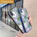 chenyyka For vivo Y1s vivo Y91c Case Oil Painting Flower Thin Frosted Transparent Cover Lens Camera Protect Edge Full Cover Casing Hard Cases. 