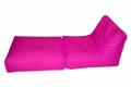 Pink Bean Bag Sofa Cum Bed. 