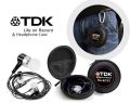 TDK Super Bass Metal Earphones with Built-in Microphone, Ergonomic Design, Stereo Sound, and Protective Pouch Ideal for PUBG and Music. 