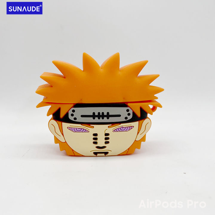 SUNAUDE For Airpods Pro Cute Cartoon Naruto Kakashi Gaara Boy Girl Soft Protect Silicone Earphone Case Headphone Cover