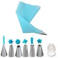 13-Piece Cake Decorating Supplies Tips Kits Stainless Steel Baking Supplies Icing Tips with Pastry Bags. 