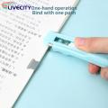 Binder Clip Simple Operation Paper Binder Clips Desktop Stapler. 