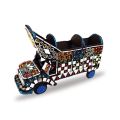 RA Handicrafts, Handcrafted Mirror work truck handmade truck art Miniature Truck Model- Glass Work Table Decor Handcrafted Mirror work truck handmade truck art miniature truck design wall decoration Souvenir of Pakistan. 