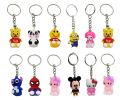 1 x Disney Rubber Keychain PVC  keychains for women Multi-colored Funko Pop! Keychain Mickey Mouse and other classic Disney characters as Pops. 