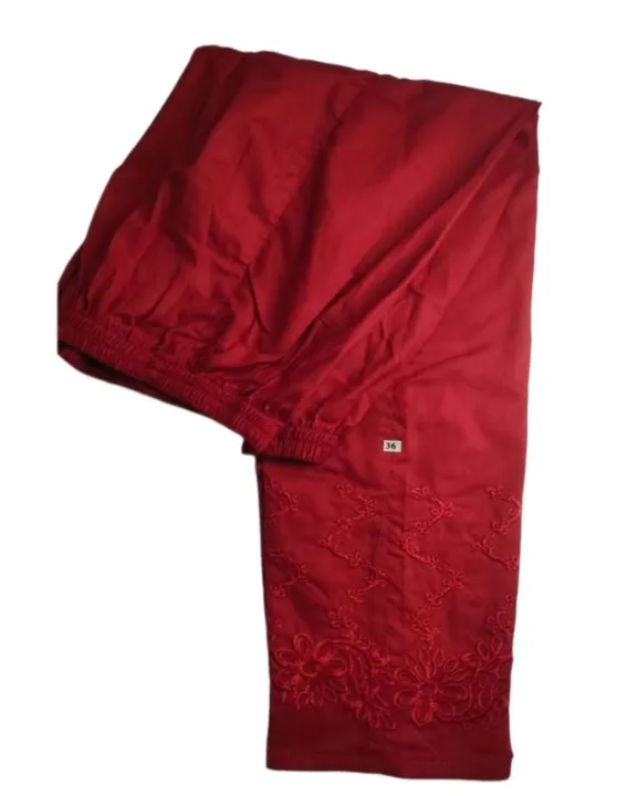 Fashion%20Cotton%20Trousers%20Red%20Color%20Straight%20Trousers%20Bottom%20Embroidery%20Fashion%20Cotton%20Trousers%20for%20Women%20and%20girls%20Cotton%20Embroidered%20Medium%20Size%20Embroidered%20Pants%20Trouser%20For%20Girls%20-%20Image%205