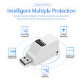 Kebidu 3 Ports USB Hub Adapter - USB 2.0 3.0 High-Speed HUB Splitter - for PC Computer Laptop. 