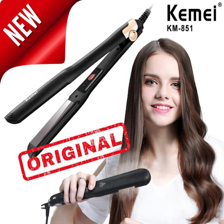 Original 851 Professional Hair Straightener Ceramic Electric Professional Flat Hair iron Hair styling tool Beauty Set straightening Rod Hair Straightner for Women 30 seconds Fast Heatup Original New B...