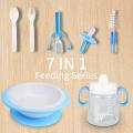 Pack of 7  Feeding Bowl Set  Kids Food Serving Cup Bowl & Fork. 