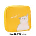 Cute Girls Tampon Cartoon Sundries Bear Coin Pouch Makeup Bag Sanitary Pad Storage Bag Jewelry Organizer. 