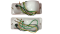 Front bumper indicator lights white for Suzuki Bolan / Ravi / chamber / Potohar jeep 2 pcs pair. 