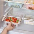 Set of 2 and 3 Stretchable fridge organizer baskets Maximize Your Fridge Space with adjustable space saver storage basket kitchen accessories basket for fridge kitchen gadget basket for kitchen. 