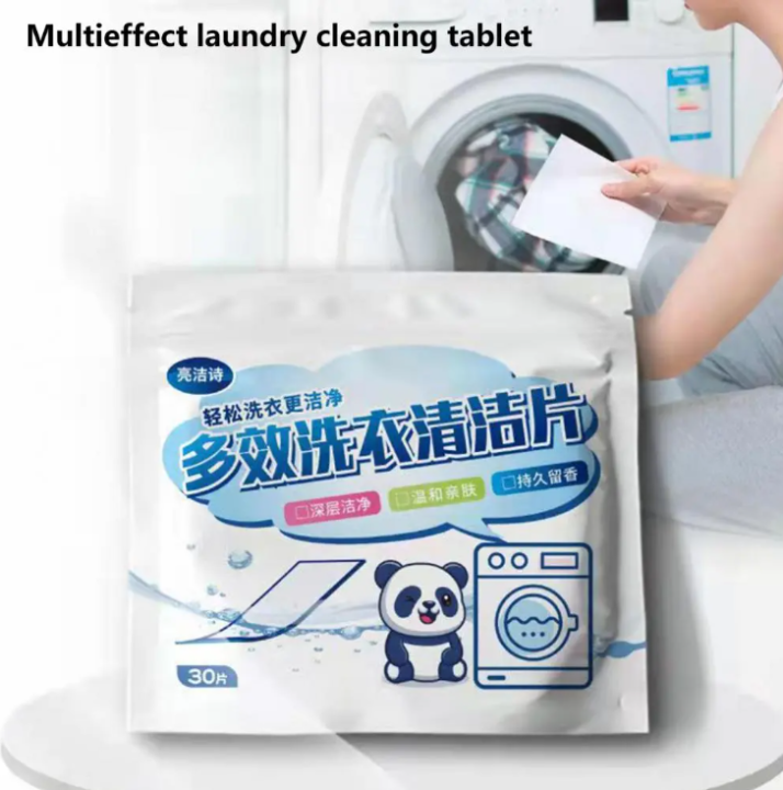 Pack of 1 (30 Sheets) Washing Machine Paper Sheet For Laundry No Harsh Ingredients No Damage Fresh Washing Paper Not Wasted